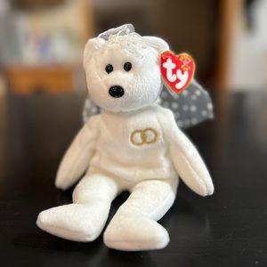 Ty beanie baby Mrs. Bride wedding bear 2001